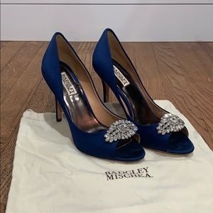 Badgley Mischka sapphire heels